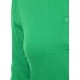 thumbnail image 4 of Women Crew Neck Button Down Long Sleeve Soft Knit Cardigan Sweater (S-3X), 4 of 4