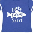 thumbnail image 4 of Inktastic Lucky Fishing Shirt Fish Boys or Girls Toddler T-Shirt, 4 of 5