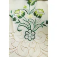 thumbnail image 3 of Gorgeous Home Linen Set of 3 Pieces Kitchen Window Curtain Embroidery Floral Multicolor 2 Tier + 1 Swag Valance for Kitchen (BR2 -Ivory), 3 of 5