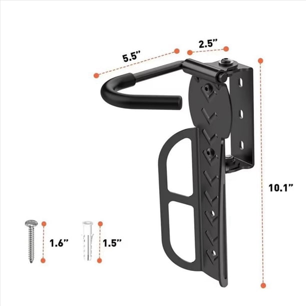 WUDLEP 4-Pack Swivel Bike Wall Mount – Vertical Rack With 150° Rotation, Holds 77 Lbs