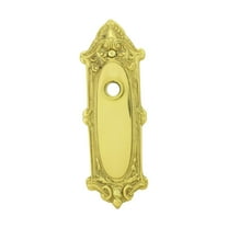 Solid Brass Doorplate, 7.75" x 2.625" Gold Backplate Renovator's Supply