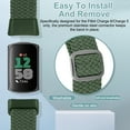 thumbnail image 6 of Vodtian 2 Pack Braided Bands For Fitbit Charge 6/Charge 5, Soft Nylon Adjustable Wristband For Women Men, 6 of 7