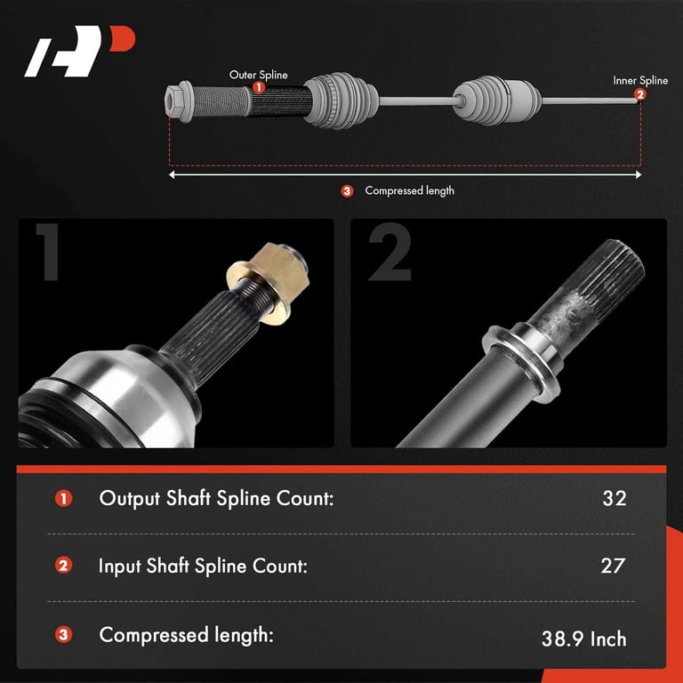 Front Passenger Side CV Axle Assembly for 2013 - 2018 Nissan Altima 2