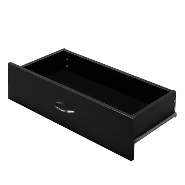 Alvantor Modern Black 4-Drawer Dresser for Indoor Use, 25.98 x 13 x 28.5 inches
