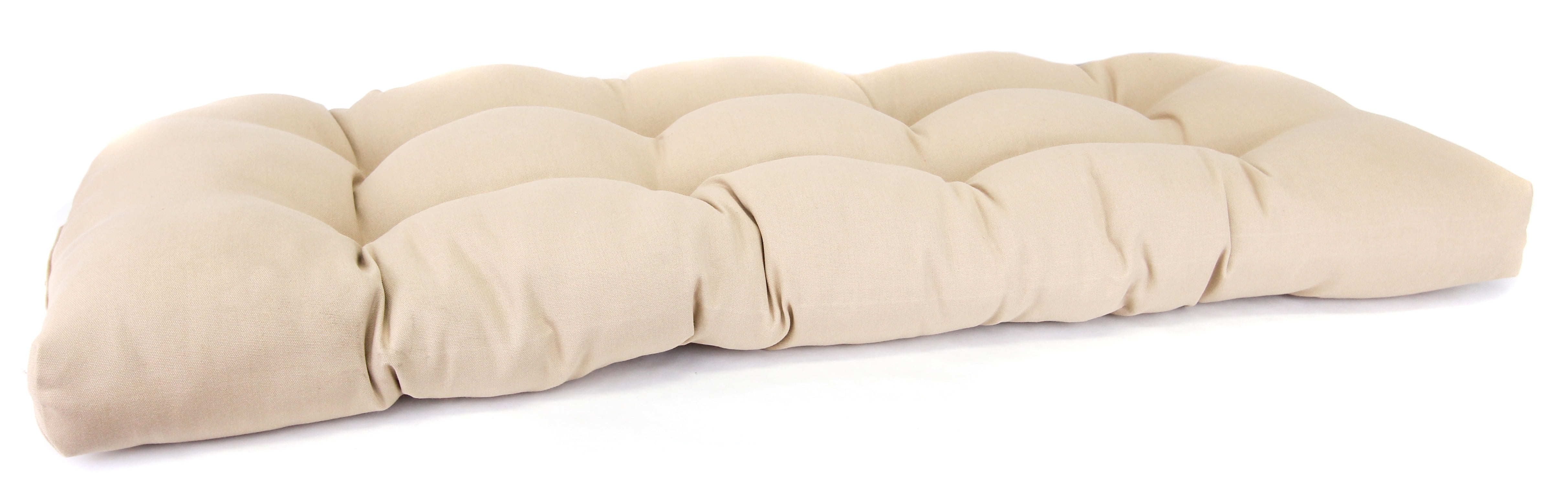 Outdoor Wicker Settee Cushion, 44" x 18" x 4"