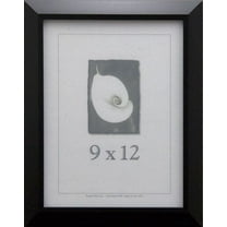 Frame USA 9" x 12'' Acrylic/Plastic Picture Frames, Black