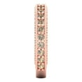 thumbnail image 4 of 1.44 ctw Wedding Band for Women - 18K Rose Gold Yellow Moissanite Stackable Eternity Ring, 4 of 6