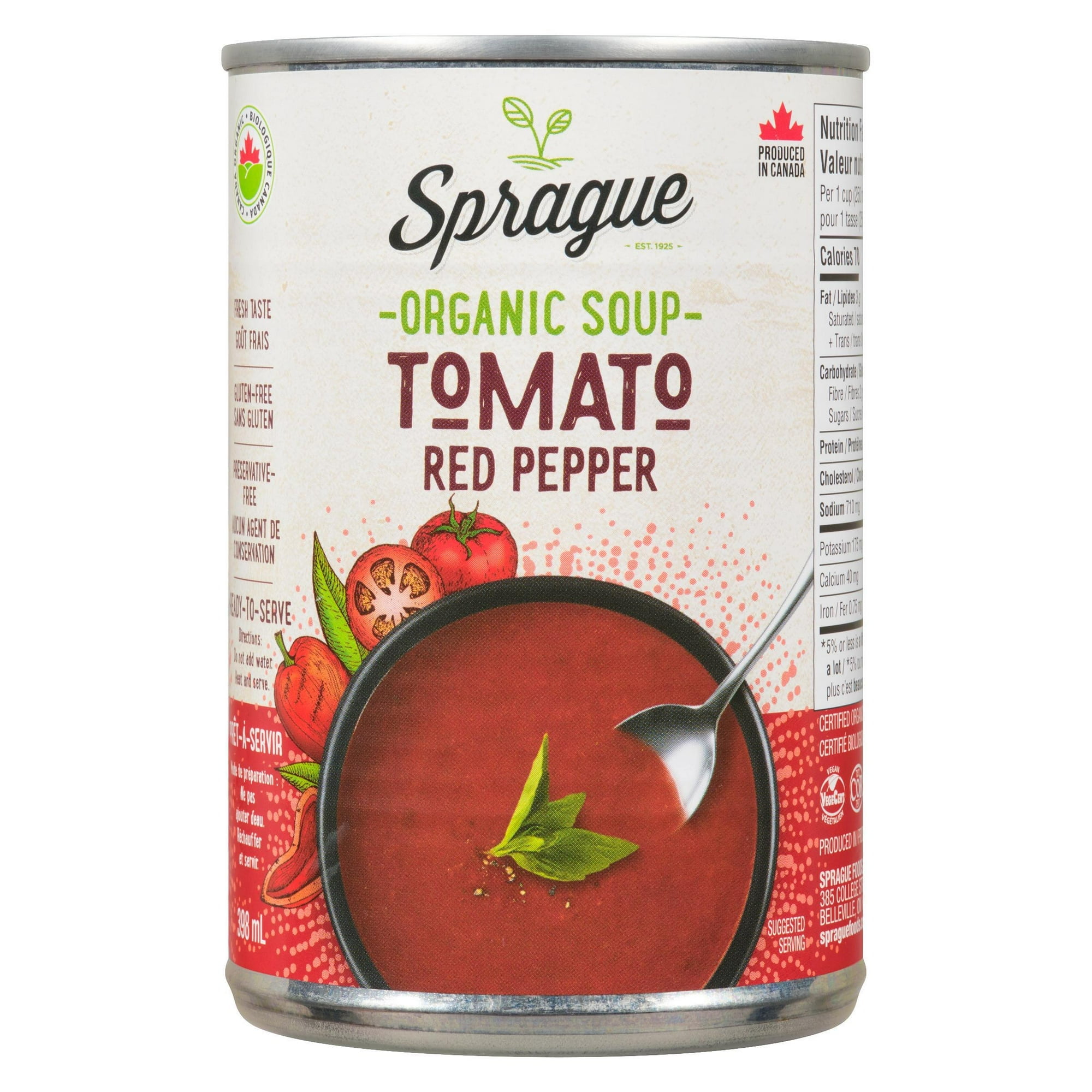 Sprague Organic Tomato & Red Pepper Soup