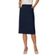 thumbnail image 1 of FALDA LÁPIZ CHIC Estilosa para Mujeres con Cintura Alta y Abertura Trasera para Trabajo y Uso Casual L Azul Marino, 1 of 5