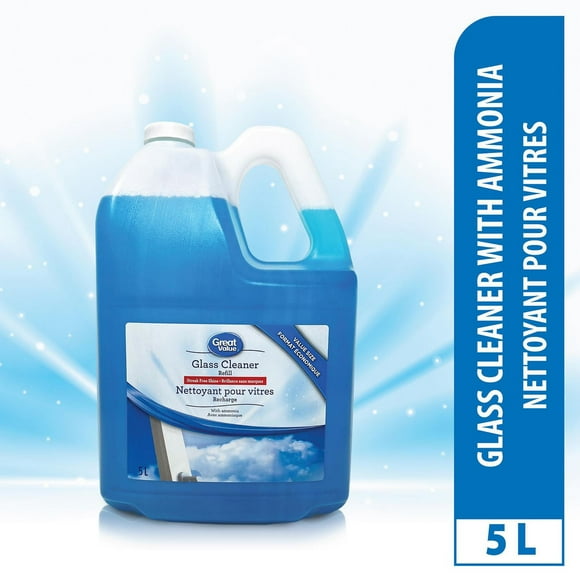 Great Value Glass Cleaner Refill, 5L