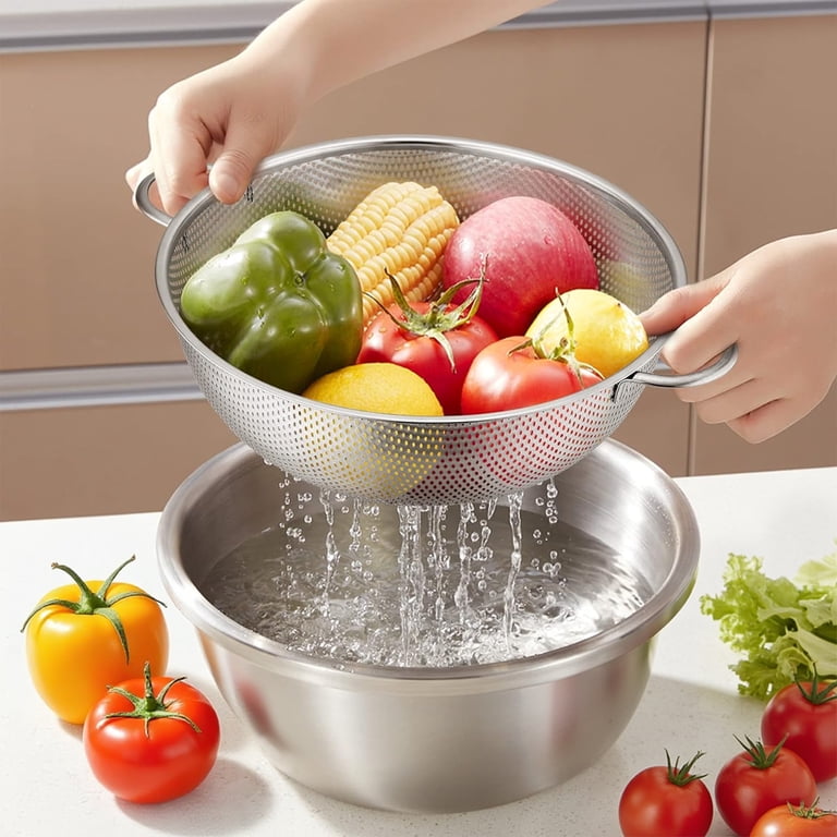 GPED 3-Piece Stainless Steel Colander Set photo 2