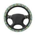 thumbnail image 3 of Gaeub Retro Seamless Flying Butterflies Breathable Stretch Elastic Steering Wheel Cover, Cool in Summer and Warm in Winter, Universal 15 inch, 3 of 8