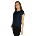 thumbnail image 4 of Inkmeso Solid Short Sleeve Basic T-Shirt For Womens Patch Pocket Casual Summer Basic Top, 4 of 7