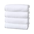 thumbnail image 1 of 4 piezas 35x75 cm algodón espesado toallas faciales toallas de baño blancas toallas para lavar la cara para hotel salón de belleza, 1 of 5