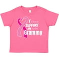 thumbnail image 3 of Inktastic Breast Cancer Awareness I Support My Grammy with Pink Ribbon Boys or Girls Toddler T-Shirt, 3 of 5