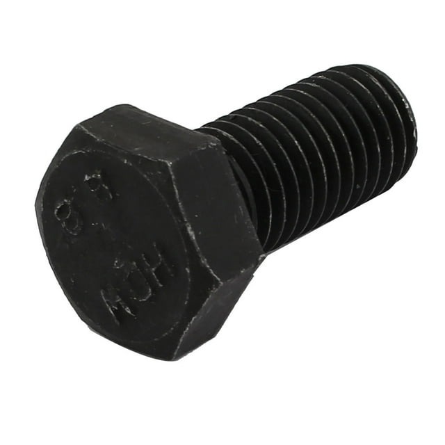 Unique Bargains 8.8 Grade M14x30mm Full Threaded Left Hand Thread Hex Head Bolt Black