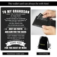 thumbnail image 4 of Gifts for Son Grandson To My Son Genuine Leather Bracelet from Mom Original Birthday Christmas Graduation Gifts for Son Grandson, 4 of 6