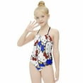 thumbnail image 4 of Hello Kitty Girls One Piece Swimsuits Hawaiian Summer Swimwear Beach Bathing Suit Outfits, 4 of 7