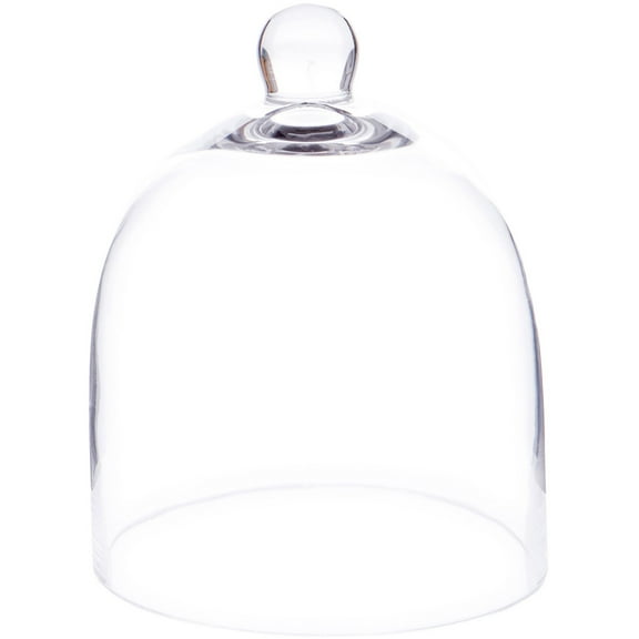 Plymor 6" x 7" Bell Jar Glass Display Dome Cloche (Small - Interior size 5.75 inch x 5.75 inch)