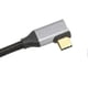 thumbnail image 2 of Câble USB C vers USB C 3.1 Gen 2 coudé à 90 degrés mâle vers femelle 100 W 20 V 5 A Charge 4K 60 Hz Haute vitesse 10 Gbit/s Câble 0,25 m, 2 of 4