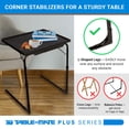 thumbnail image 4 of Table Mate XL Plus TV Tray Extra Large Folding Table (Black), 4 of 6