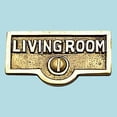 thumbnail image 2 of Switch Plate Tags LIVING ROOM Name Signs Labels Brass Traditional Engraved Wall Light Switch Cover Labels | Renovator's Supply, 2 of 2