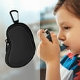 thumbnail image 3 of MEDMAX Neoprene Asthma Inhaler Holder, Protective Portable Travel Handy Holster Lightweight Carrying Case, Inhaler Not Included (Case Only), Black, 3 of 7