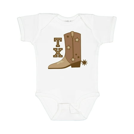 

Inktastic Texas Cowboy Boot Boys or Girls Baby Bodysuit