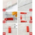 thumbnail image 4 of 2mm 300 Pcs Entretoise de Niveau pour Carrelage Plus 100 Pcs Coins Réutilisables avec Pinces de Nivellement pour Carrelage, 4 of 5