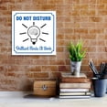 thumbnail image 3 of Square Plus Do Not Disturb Brilliant Minds At Work Door or Wall Sign | Workplace Cleaning Signage - Large, 3 of 8