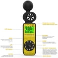 thumbnail image 4 of 881W Air Anemometer RPM Meter Wind Digital Tachometer Handheld 4 in 1 Wind Speed Meter with Humidity Temperature Test, 4 of 5