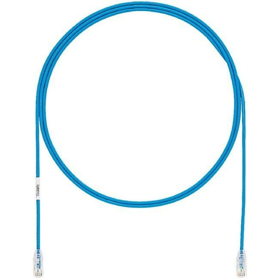 30 ft. 28AWG Cat6A CM LSZH UTP Patch Network Cable, Blue