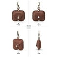 thumbnail image 4 of Hiram Airpods Pro Leather Case, AirPods Pro Wireless Charging Case With Metal Hook(Brown), 4 of 7