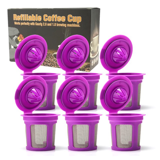Taza de cápsulas de café, filtros de café reutilizables recargables, colador de malla grande TFixol Accesorios para máquinas de café
