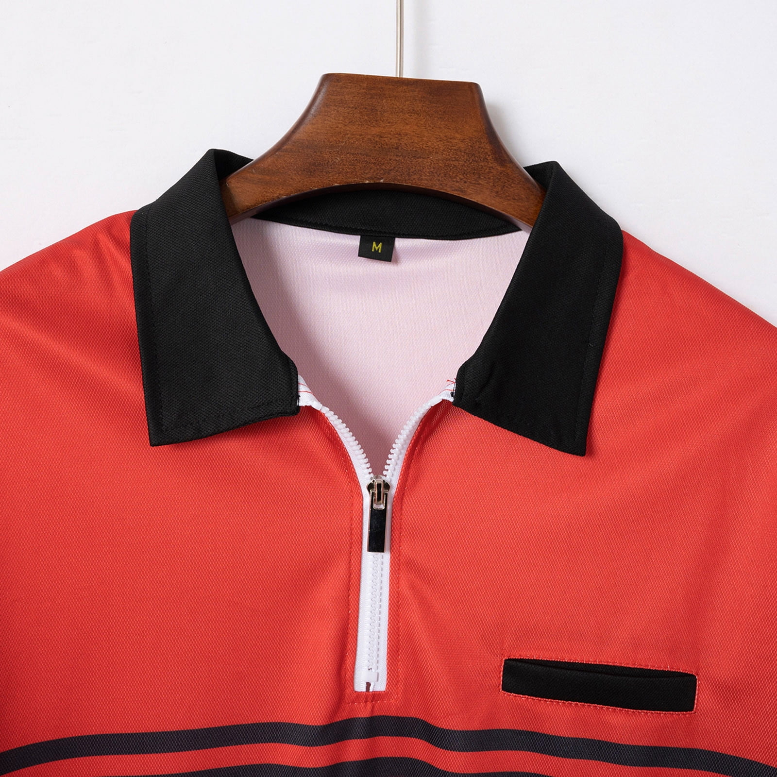 lcziwo Mens Polo Shirts Short Sleeve Zip Front,Men's Henley Shirts