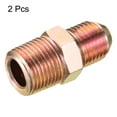 thumbnail image 4 of Uxcell Extension Pipe Fitting 9/16"-18 UNF Male to 3/8 PT Male Adapter 35mm Extension Connector Hex Coupling 2 Pack, 4 of 5