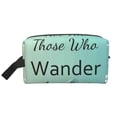 thumbnail image 2 of Uemuo Not All Those Who Wander Are Lost1 Pattern Portable Toiletry Bags with Handle, Waterproof travel Make up Bags for Women, Large Capacity Travel Cosmetic Bags, 2 of 9