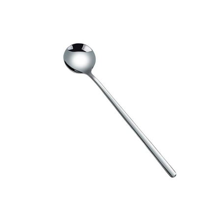 

Tmosphere 8 Pieces Stirring Spoon Stainless Steel Coffee Milk Drink Stirrer Long Handle Flatware Tableware Reusable Cafe Dessert Eating Silver 13cm