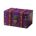 thumbnail image 1 of Caja organizadora de joyas, caja de tesoros, caja de sobremesa multifuncional para guardar baratijas Púrpura, 1 of 8