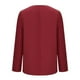 thumbnail image 5 of Blazer de moda para mujer, blusas de color liso, manga larga, cuello en V, chaqueta de traje informal, blusa de poliéster para mujer, 5 of 6