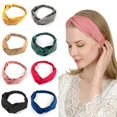 thumbnail image 1 of Boho Headbands for Women Fashion Hair Accessories - Twisted Elastic Head Bands 8 Pack (Set A), 1 of 4