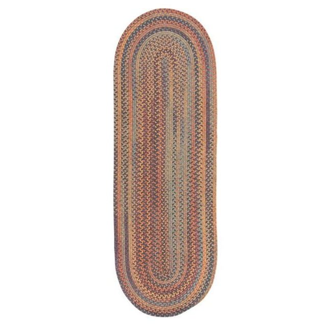 Colonial Mills Tapis BA20R030X168 2 Pi 6 Po x 14 Pi Coureur de Laine Tressé Multicolore