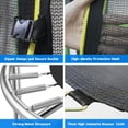 thumbnail image 2 of Pooboo Trampoline for Kids Mat Recreational Trampoline with Safety Enclosure Net, Sturdy Structure Heavy Duty Bounce for Indoor Outdoor Supports up to 380 Pounds, 2 of 10
