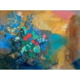 thumbnail image 2 of Redon, Odilon 14x12 White Modern Wood Framed Museum Art Print Titled - Ophelia among the flowers, 2 of 4