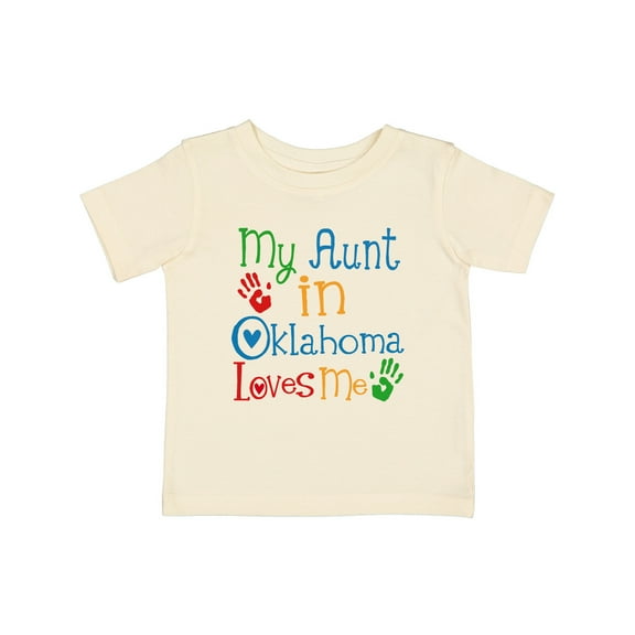 Inktastic My Aunt in Oklahoma Loves Me Boys or Girls Baby T-Shirt