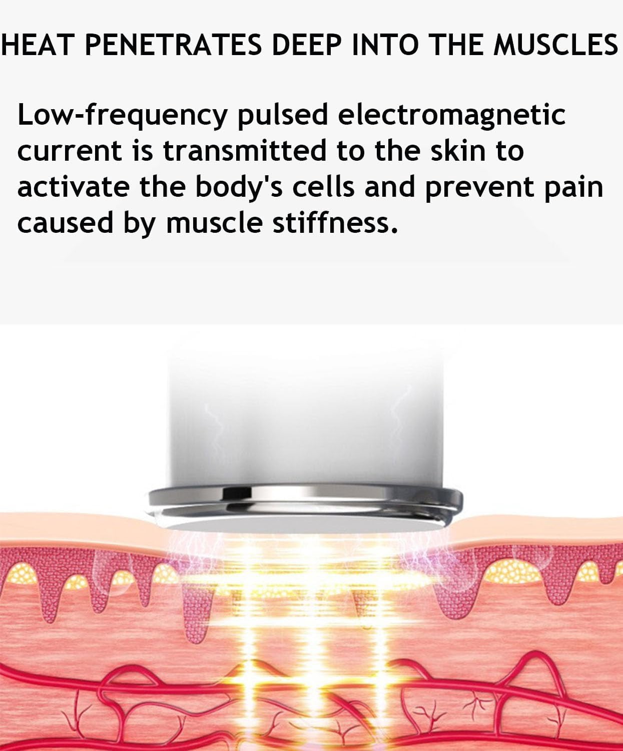 Vitality Magic Pro 2.0 Neck Massager, Featuring 4 Heated Heads, 6 Modes & 14 Levels, Heat & Posture Correction, Promotes Muscle Relaxation