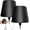 2Pack Black, variant on 2025 New Wireless Bottle Lamp - LED Bottle Lights for Liquor & Wine Bottles, Cordless Lampshade, Whiskey Bottle Top Light, Bottle Stopper Night Light Kit, Rechargeable 3-Tone Touch-Dimmable