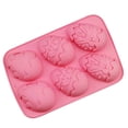 thumbnail image 6 of JeashCHAT Easter Egg Silicone Mold,6-Cavity Non-stick Egg Silicone Chocolate Mold, Cake Trays Baking Molds, for Making Hot Chocolate Cocoa, Fondant, Party Jelly, Soap, 6 of 8