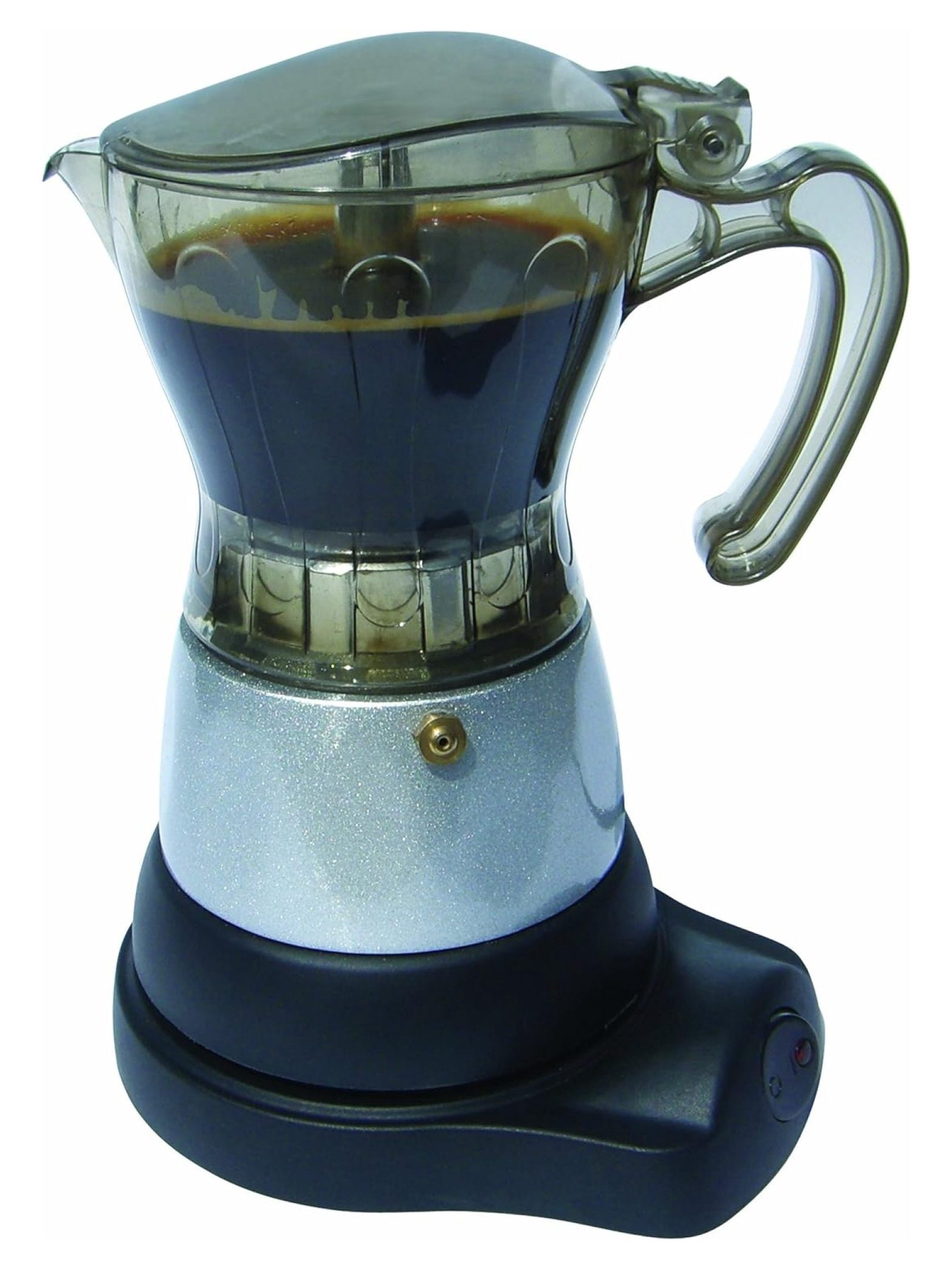 BC-90264 6-Cup Electric Coffee Maker, Clear and Silver