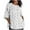 #Cute Heart Print-White, variant on Women Oversized Patchwork Shirts 3/4 Sleeve Crewneck Cute Print Tops Summer Casual Elbow Length T-Shirts (2XL, Black)